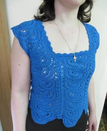 Топик, ручная работа, крючок, р 48 Красноярск