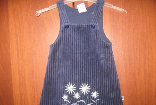 Новый велюровый сарафанчик с ромашками(74) Москва