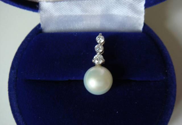 Подвеска серебро  жемчуг Москва