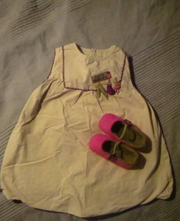 Платье новое+туфли к нему,на 6мес.,Франция Москва
