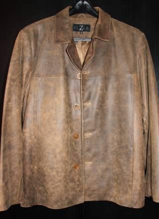 Мужская куртка-пиджак кож Москва