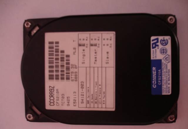 HDD Жесткий диск IDE Conner CFS210A 210Mb раритет Москва
