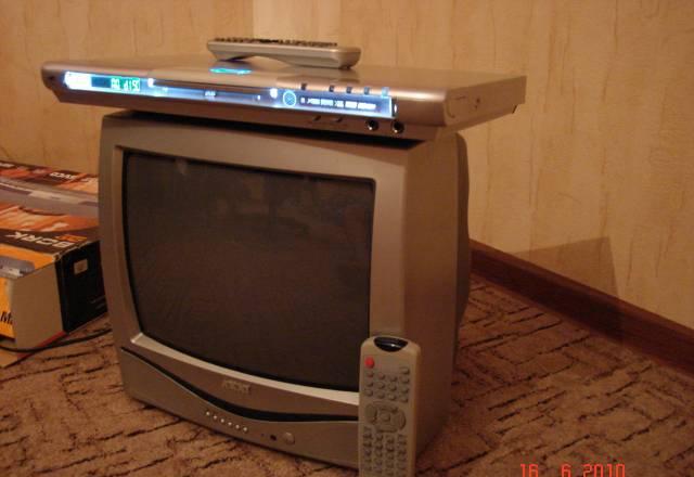 Телевизор+DVD плеер(с караоке на два микрофона) Москва