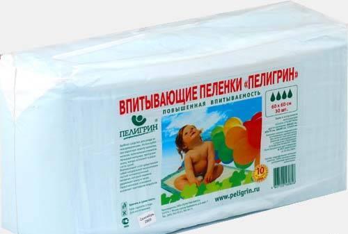 Пеленки пелигрин 60х60 30шт Москва