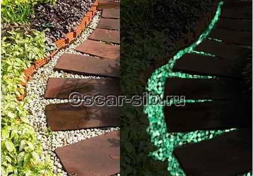 Камни светящиеся в темноте  новая идея для дизайн Москва