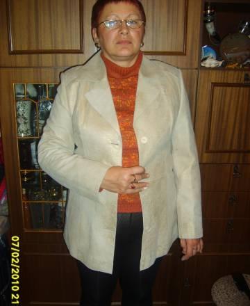 Блестящий новый кожаный пиджак-куртка р.46-48 Санкт-Петербург