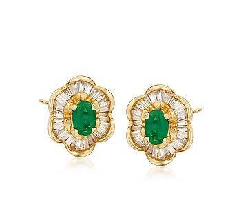 Золотые-серьги-изумруды,бриллианты 1 карат Москва