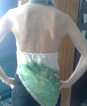 Топ южный с открытой спиной шелк Санкт-Петербург