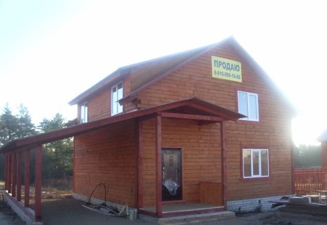 Снижена цена,новый дом на берегу речки.Собственник Александров