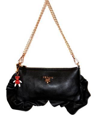 Клатч Prada черный  белый Москва