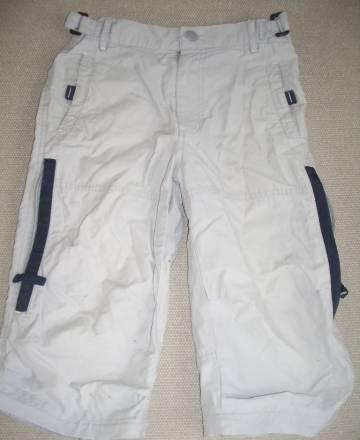 Шорты-бриджи 128см светло-серые б/у Санкт-Петербург