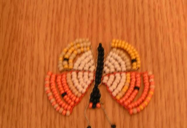 Бабочка из бисера Москва