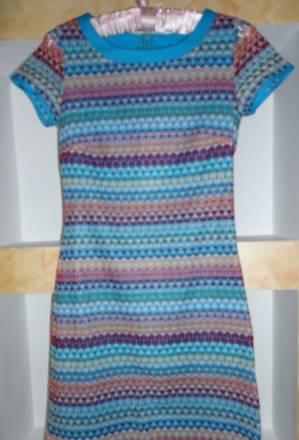 Платье вязаное (в стиле Missoni) с подкладом Москва