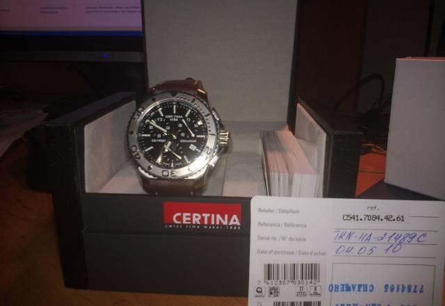 Часы швейцарские Certina c541.7084.42.61 DS First Москва