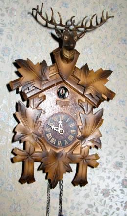 Часы-ходики охотничьи. Германия Москва