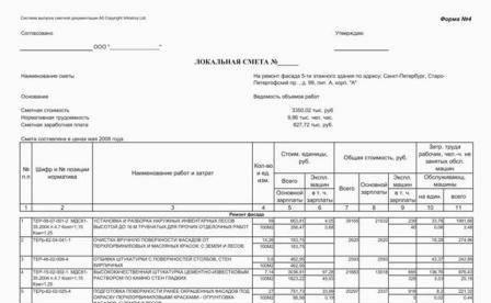 Составление сметы Москва