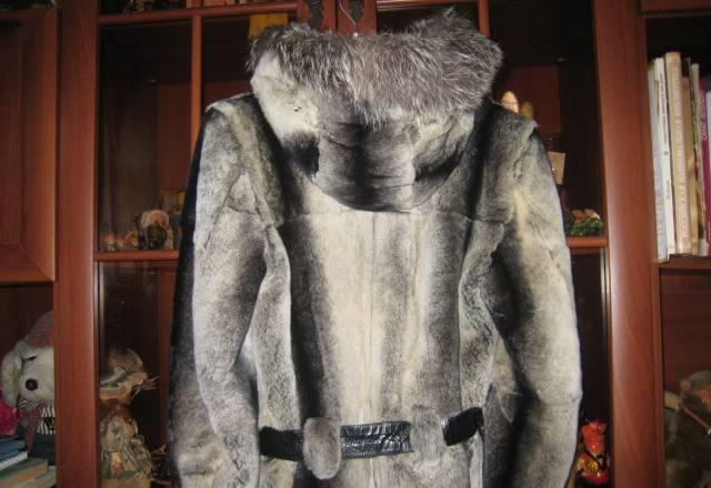 Новый недорогой полушубок шиншилла-рекс из Италии Санкт-Петербург