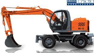 Колесный экскаватор ЕК-12 Санкт-Петербург