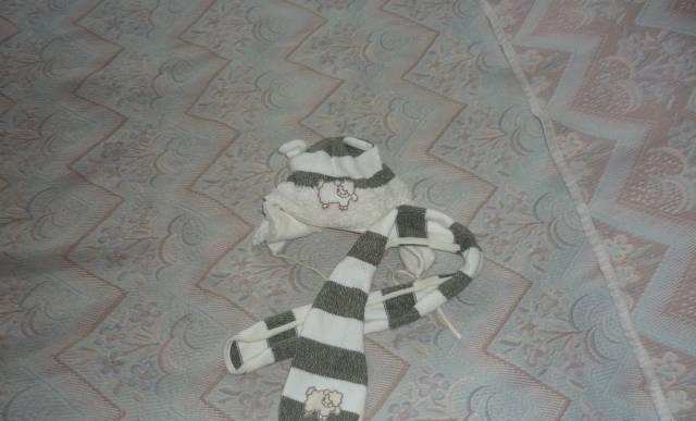 Шапка с шарфиком Москва