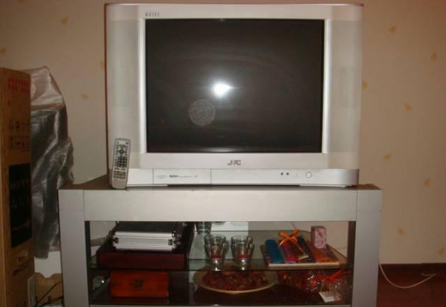 ЭЛТ тв JVC HV 29VH73, 73 см, плоский экран, тумба Москва
