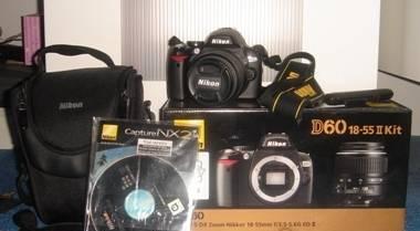 Nikon D60 kit AFS 18-55DX с гарантиейс чехлом+чек Москва