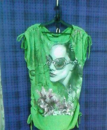 Футболочка размер 54-56 зелёная и синяя Санкт-Петербург