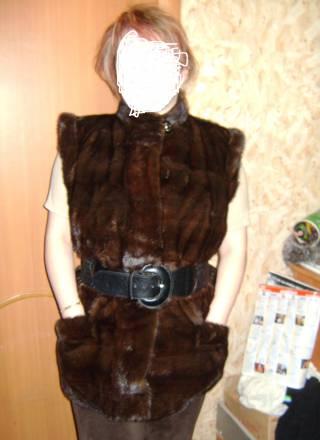 Норковая шуба(жилетка).Новая Москва