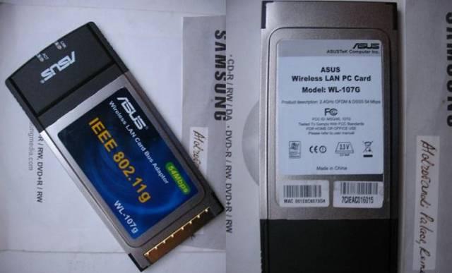 Asus Wireless LAN pcmca Wi-Fi card Москва