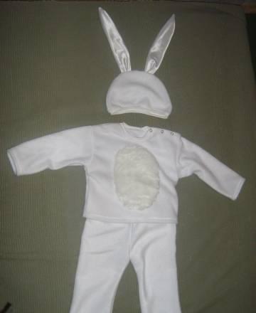 Костюм зайца кофта, штаны и шапочка с ушами Саратов