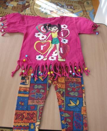 Лосины и футболка на возраст 5-6 лет б/у Санкт-Петербург