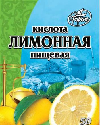 Лимонная кислота фарсис Москва
