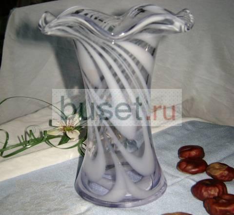 Ваза стекло ручной работы,новая Москва