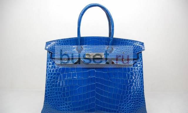 Hermes Birkin синий крокодил сумка в Москве Москва
