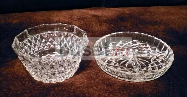 Салатница и менажница хрустальные Москва