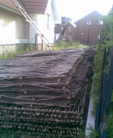 Плетеные заборы из орешника и ивы Москва