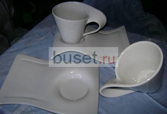 Чашка кофейная с оригенальным блюдцем Москва