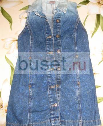 Сарафан джинсовый с блеском на 4-5 лет Санкт-Петербург