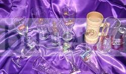 Бокалы стекло с любимым логотипом,новое Москва