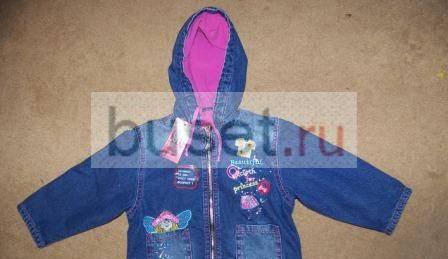 Новая джинсовая куртка на флисе Gloria Jeans 76-86 Санкт-Петербург