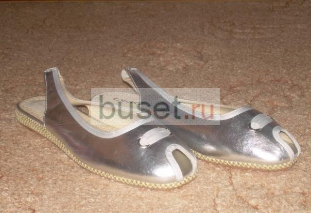 Босоножки ''Okka'' серебрянные  Москва