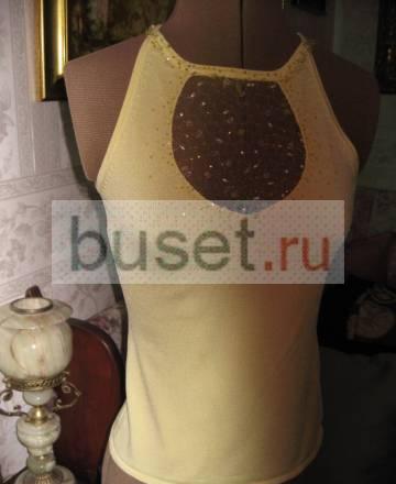 Лимонный топ Etincelle couture Франция Москва