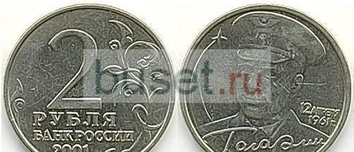 2 рубля 2000-2001г Москва