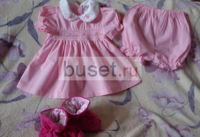 Платье с трусиками и пинетки Москва