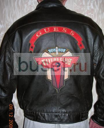 Кожаная куртка пилот,guess,USA, б/у,р 48-50 Москва