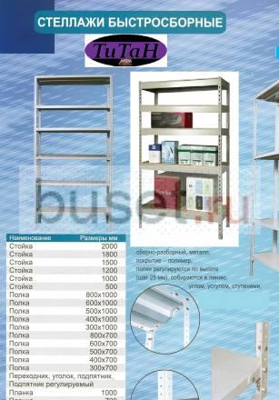 Продам стеллажи металлические от 120кг на 1полку Екатеринбург