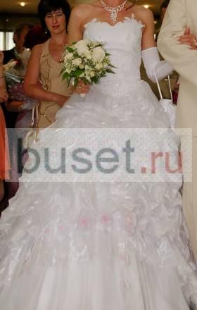 Свадебное белое платье на корсете р 42-46 Иркутск
