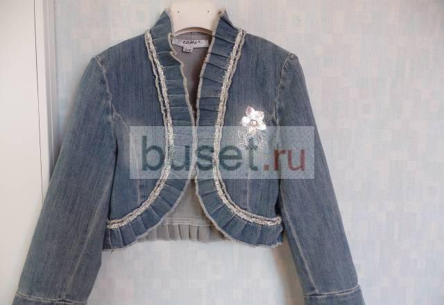 Джинсовый пиждак для девочки Москва