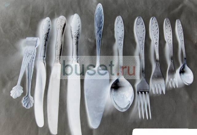 Мельхиоровые столовые приборы Москва