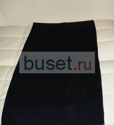 Полотенце черное,махровое,двухст.123 х 66 см Москва
