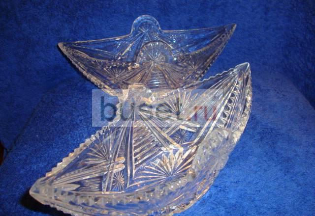 Ладья хрусталь 70-е годы Москва